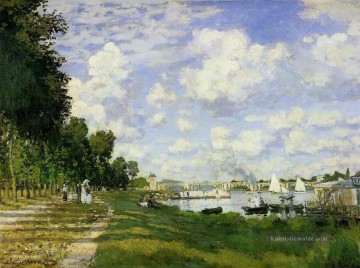  Monet Malerei - Das Becken in Argenteuil Claude Monet